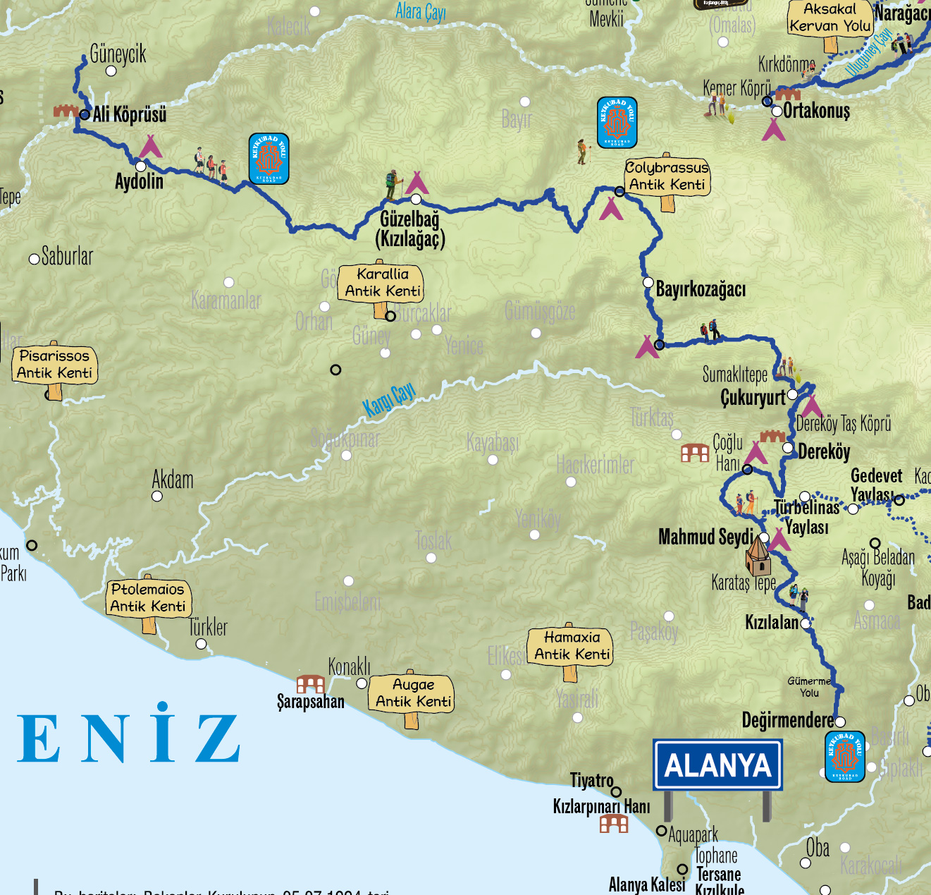 🚩 KONYA ÇIKIŞLI 🚩 Keykubad Yolu  Güneycik - Çıplaklı Etabı   (19-23 Nisan 2025)